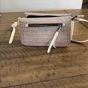 DKNY Monogram Tan Crossbody Bag